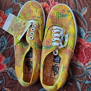 Van Gogh sunflower vans size 8